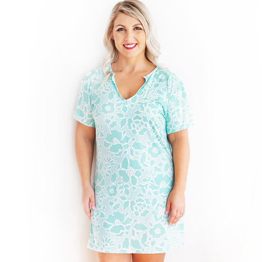 Ocean Breeze Short Sleeve Dress