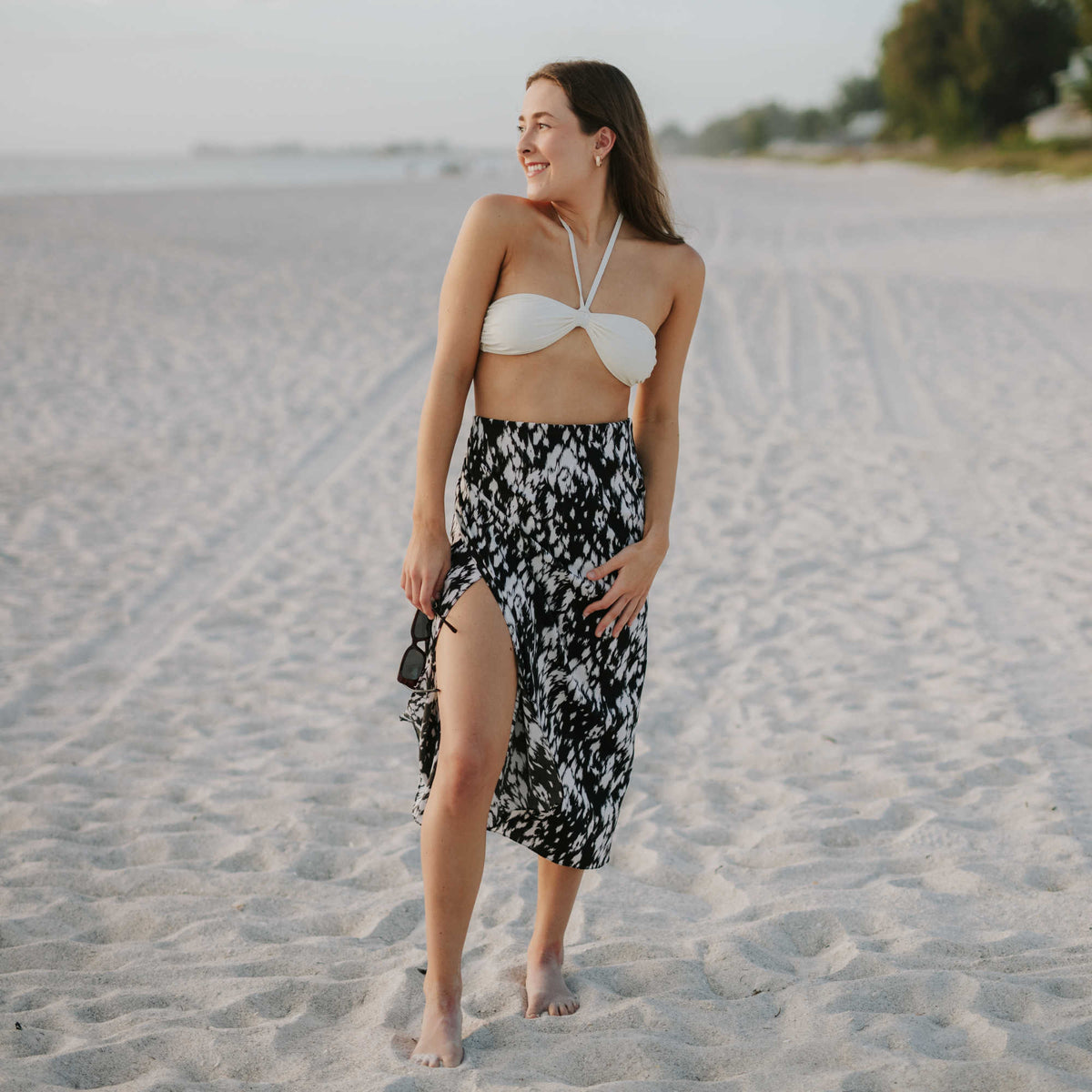 Two-in-one Animal Print Wrap